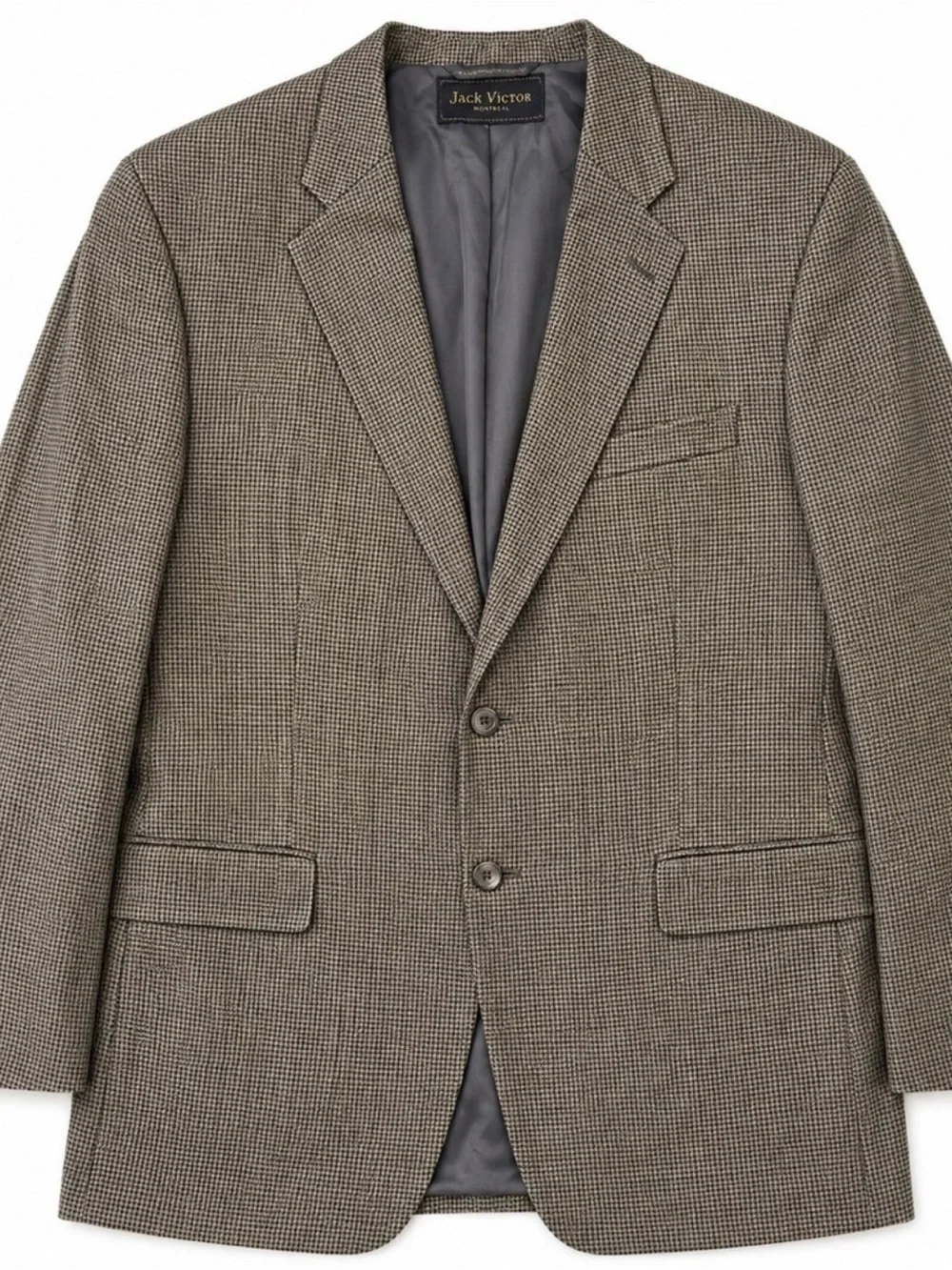 Jack Victor Rothmans Union Square Wool Houndstooth Blazer 48R
